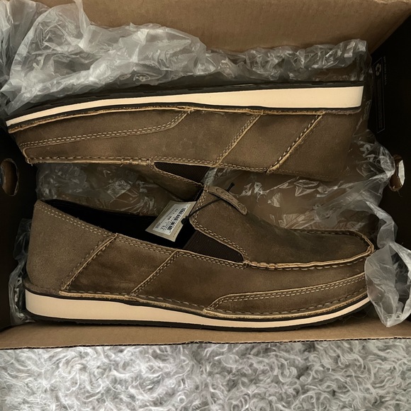 NIB ARIAT Cruiser Brown Bomber/ Relaxed Bark Size 12D - Picture 5 of 13